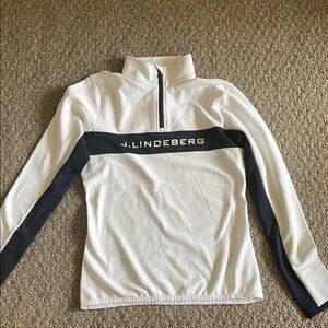 J.Lindeberg White and Black Women's Sweater